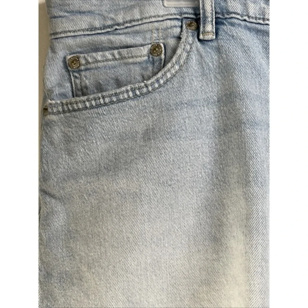 Vintage Y2K Lauren Ralph Lauren‎ black label Jean Shorts 14 raw hem light wash